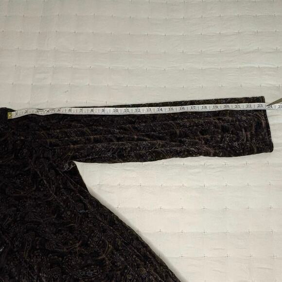 VTG Sun 'n Sand Quilted Velvet Paisley Jacket Women's M | Black | EUC - Picture 12 of 12